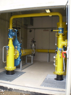 Gas pressure control system inside